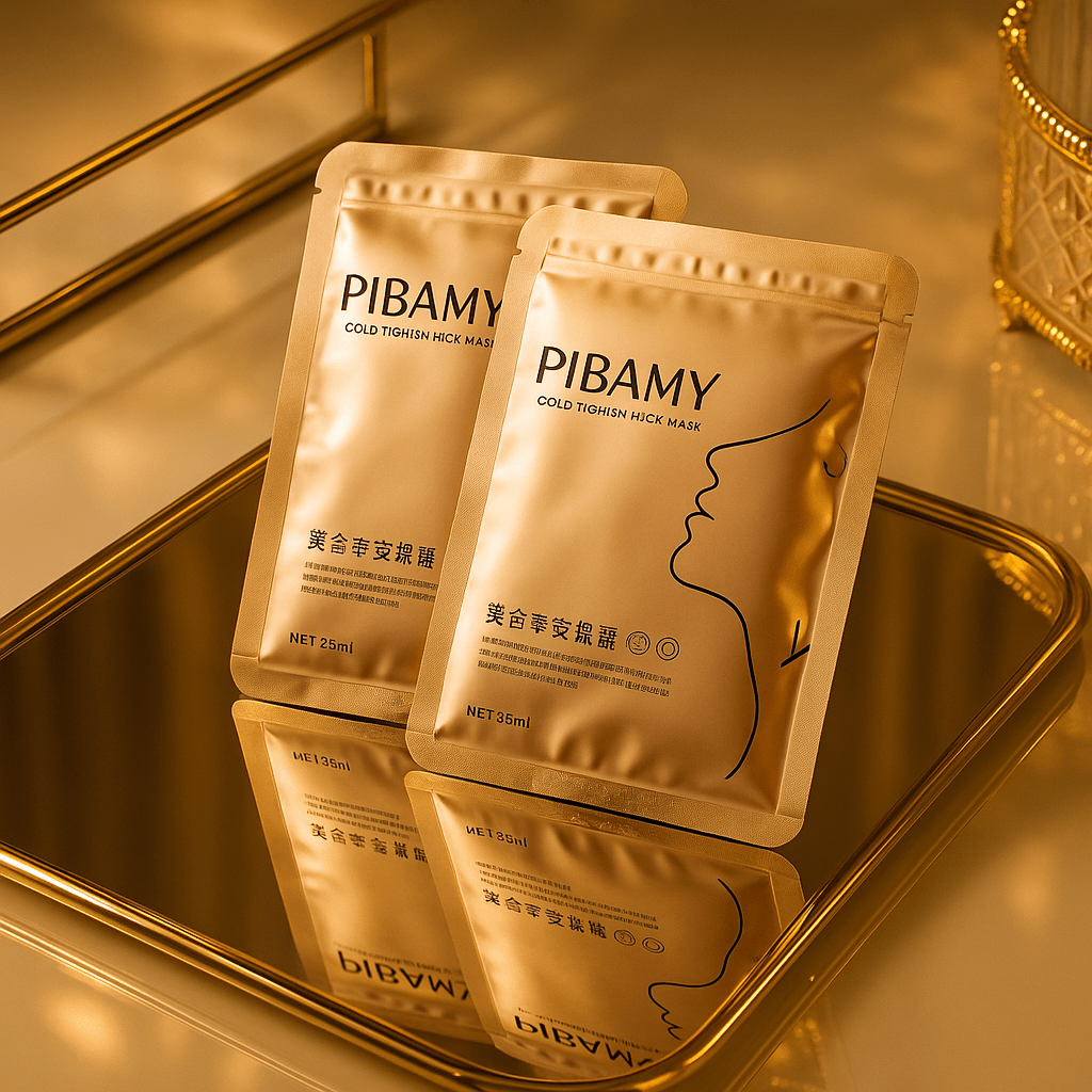 10 Masques pour cou raffermissant à l’or – Anti - âge & hydratant PIBAMY (25 ml) - NaturaJade