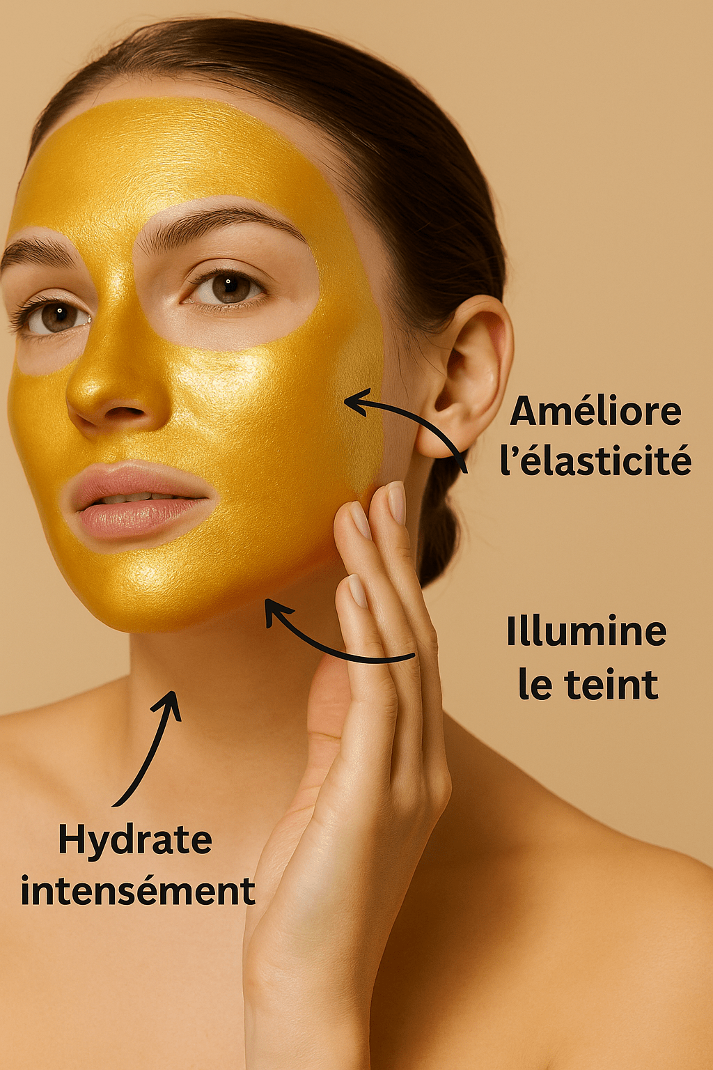 2 Masques visage hydratant à l’or 24K et acide hyaluronique – ZOZU - NaturaJade