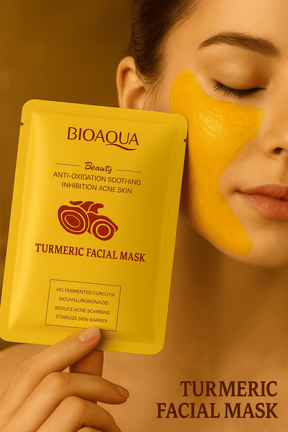 5 Masques Curcuma & Acide Hyaluronique – Éclat, Pureté & Anti - Âge | NaturaJade - NaturaJade