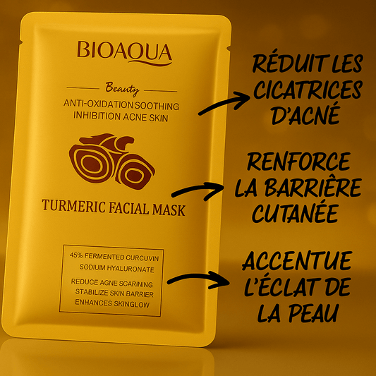 5 Masques Curcuma & Acide Hyaluronique – Éclat, Pureté & Anti - Âge | NaturaJade - NaturaJade