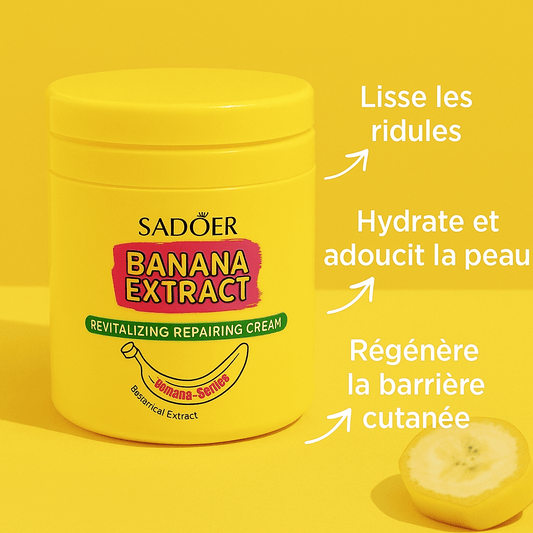 Crème visage réparatrice à l’extrait de banane – Hydratante & anti - rides SADOER - NaturaJade