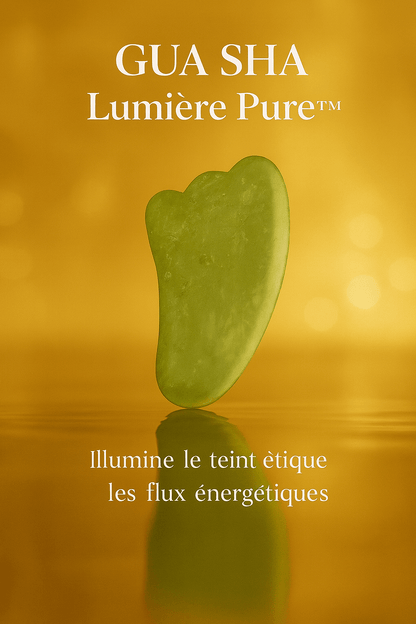 Gua Sha Jade Xiuyu en jade authentique – Outil de Massage Facial 100% Naturel - NaturaJade