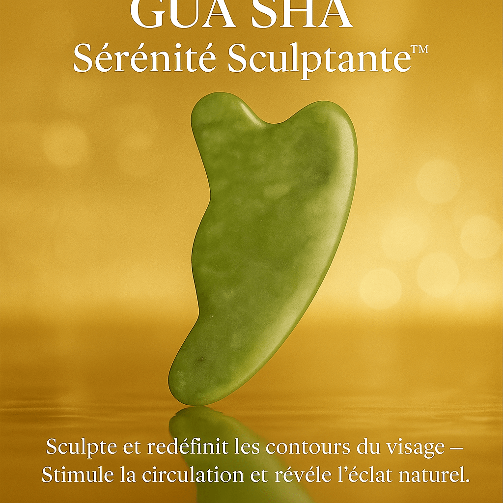 Gua Sha Jade Xiuyu en jade authentique – Outil de Massage Facial 100% Naturel - NaturaJade