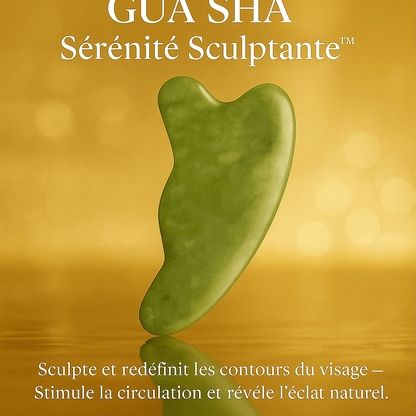 Gua Sha Jade Xiuyu en jade authentique – Outil de Massage Facial 100% Naturel - NaturaJade