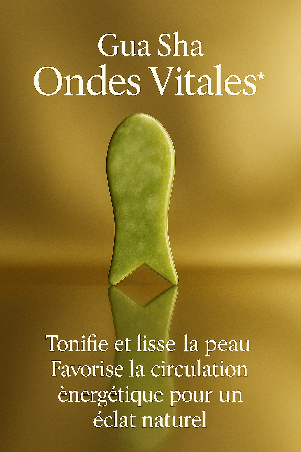 Gua Sha Jade Xiuyu en jade authentique – Outil de Massage Facial 100% Naturel - NaturaJade