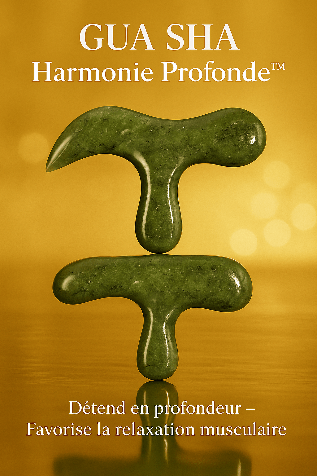 Gua Sha Jade Xiuyu en jade authentique – Outil de Massage Facial 100% Naturel - NaturaJade