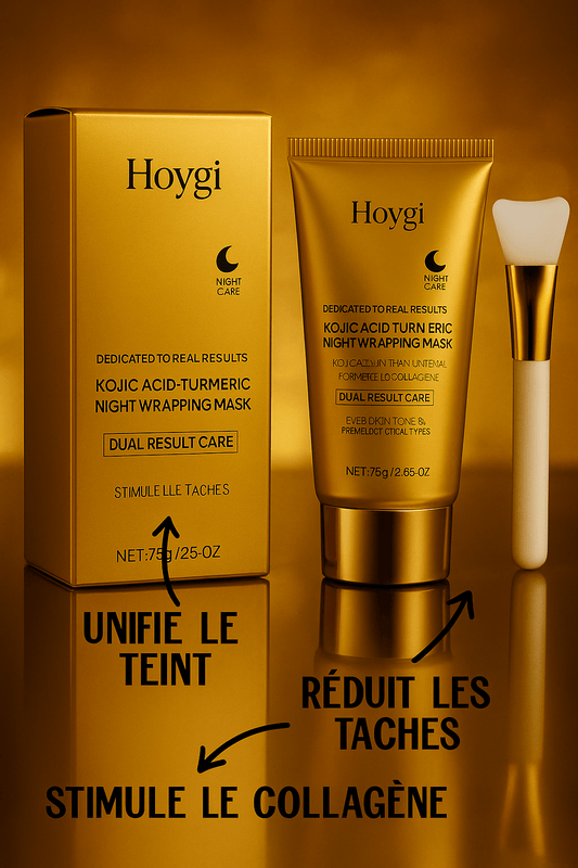 Masque Curcuma & Collagène – Soin de Nuit Réparateur | HOYGI - NaturaJade