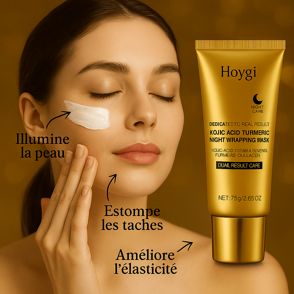 Masque Curcuma & Collagène – Soin de Nuit Réparateur | HOYGI - NaturaJade