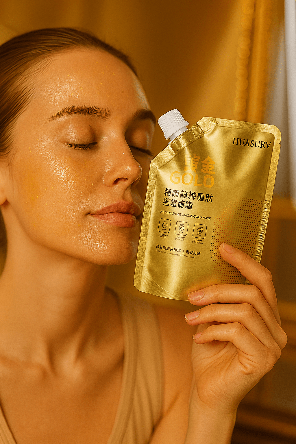 Masque Or & Rétinol – Soin Lissant Régénérant | NaturaJade - NaturaJade