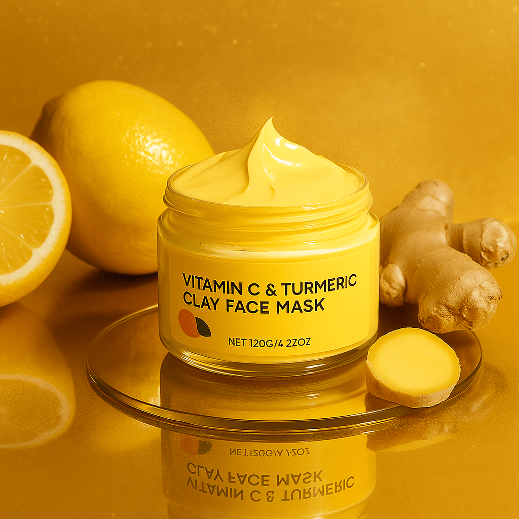 Masque Visage Vitamine C & Curcuma – Éclat, Pureté & Hydratation Intense - NaturaJade