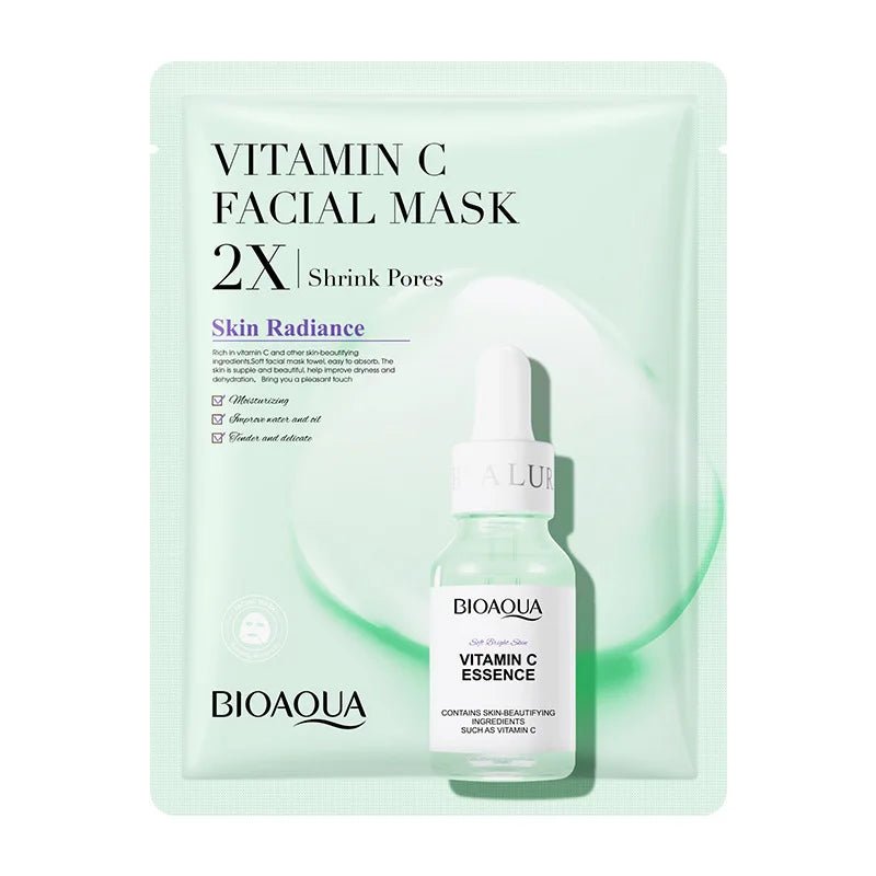 "Masques Visage BIOAQUA – Collagène, Centella & Acide Hyaluronique | Hydratation & Éclat Intense" - NaturaJade